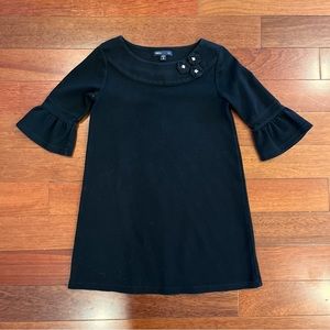 FALL SALE!! Gap Kids Black Boat Neck w/Flowers on Collar. Size: M (8).